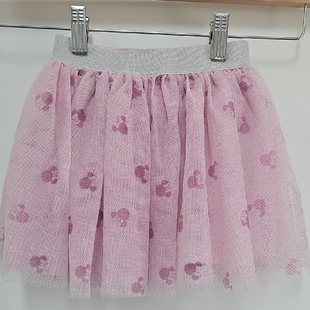 Disney Pink Tulle Skirt with Mickey Print